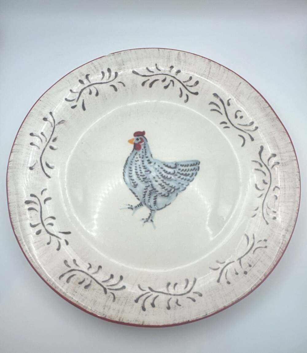 Sur La Table Chicken Salad Plate Made In Italy Rooster